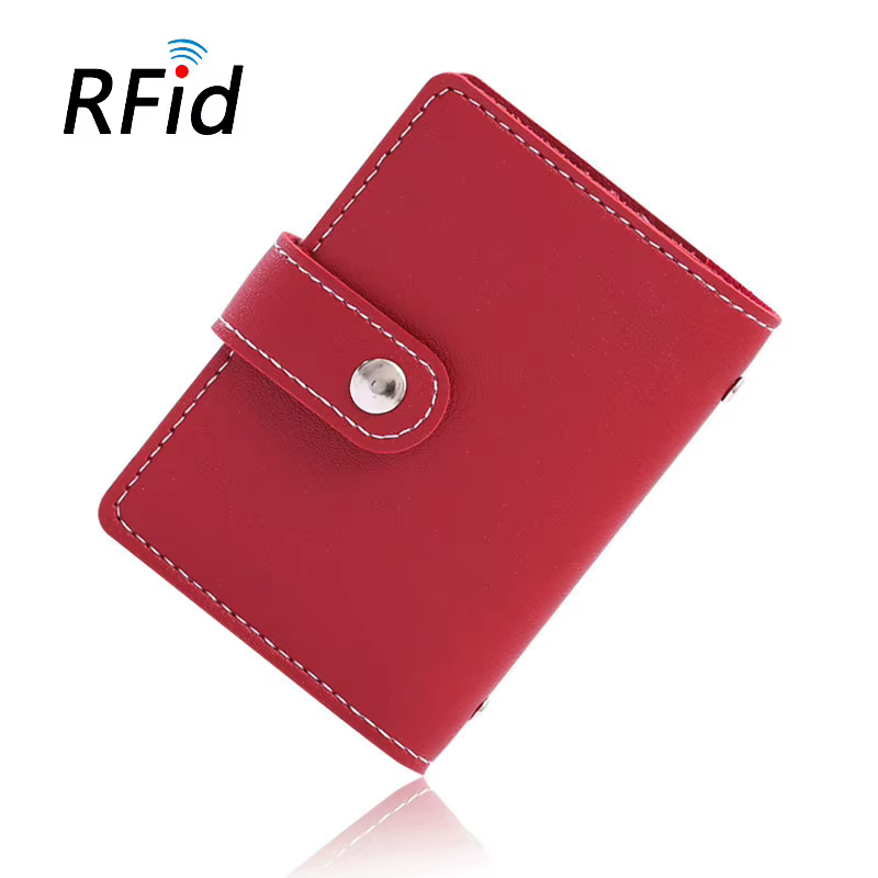 Nouveau RFID 26 fentes Bits porte-carte sac Simple solide étui de poche femmes hommes crédit carte d