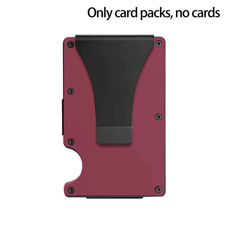 Portefeuille minimaliste pour hommes et femmes - Portefeuille RFID fin, résistant aux rayures, porte