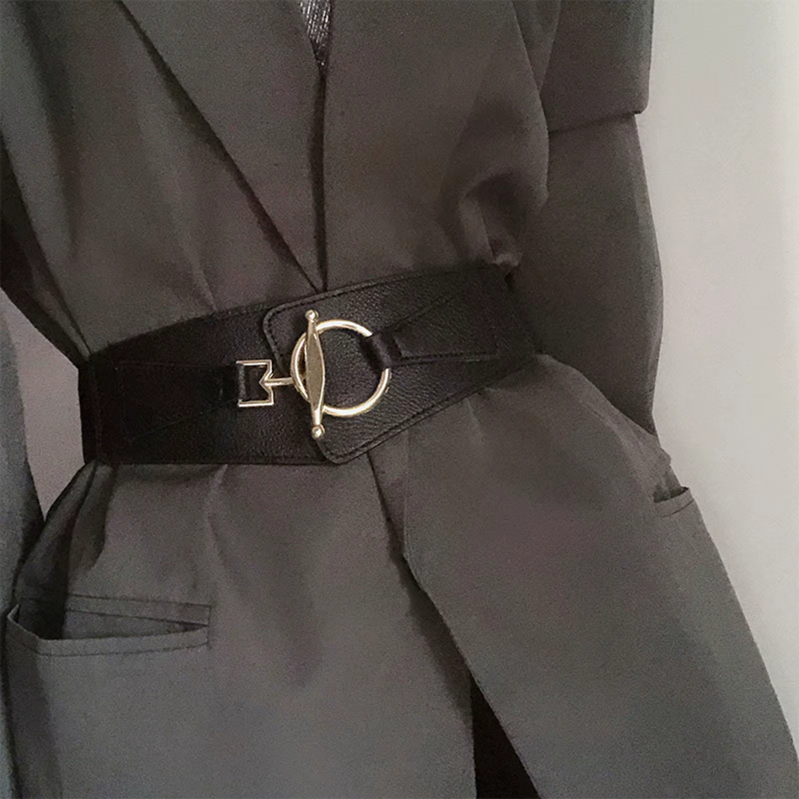 Ceinture de mode pour femmes, ceinture de taille pour robes, ceinture décorative à boucle extensible