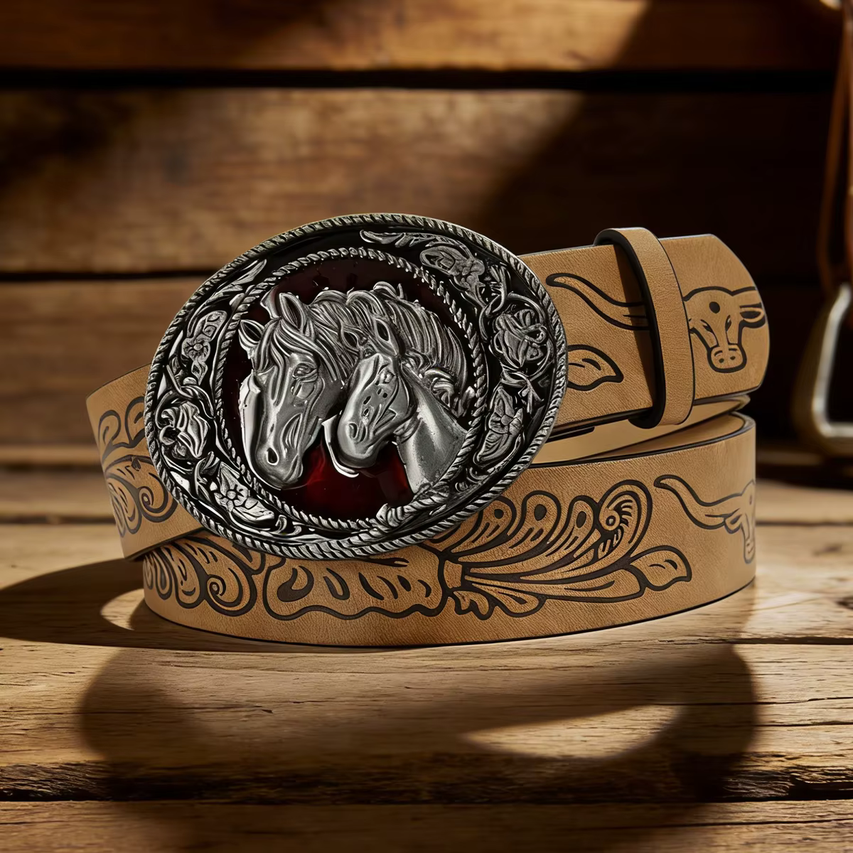 Ceinture en cuir haut de gamme pour homme, ceinture de luxe de créateur, style western classique, vi