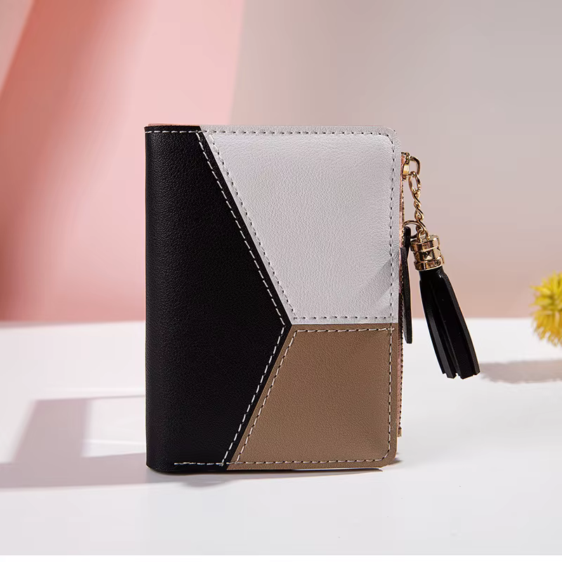 Portefeuille de marque de luxe en cuir PU pour femmes, porte-cartes, porte-monnaie Portable pour dam