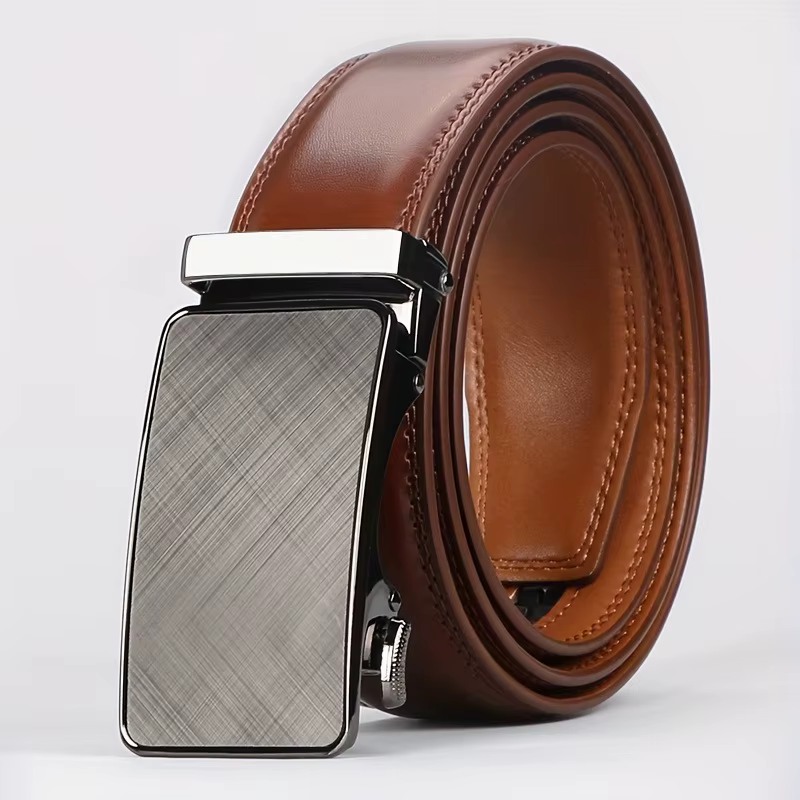 Ceintures pour hommes en cuir véritable, ceinture décontractée et élégante pour hommes d'affaires, b