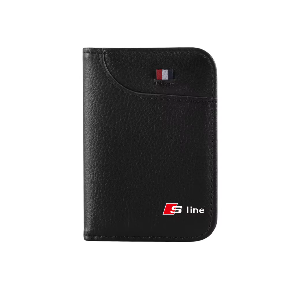 Sac de rangement portable pour permis de conduire, porte-carte d'identité, portefeuille pour Audi Sl