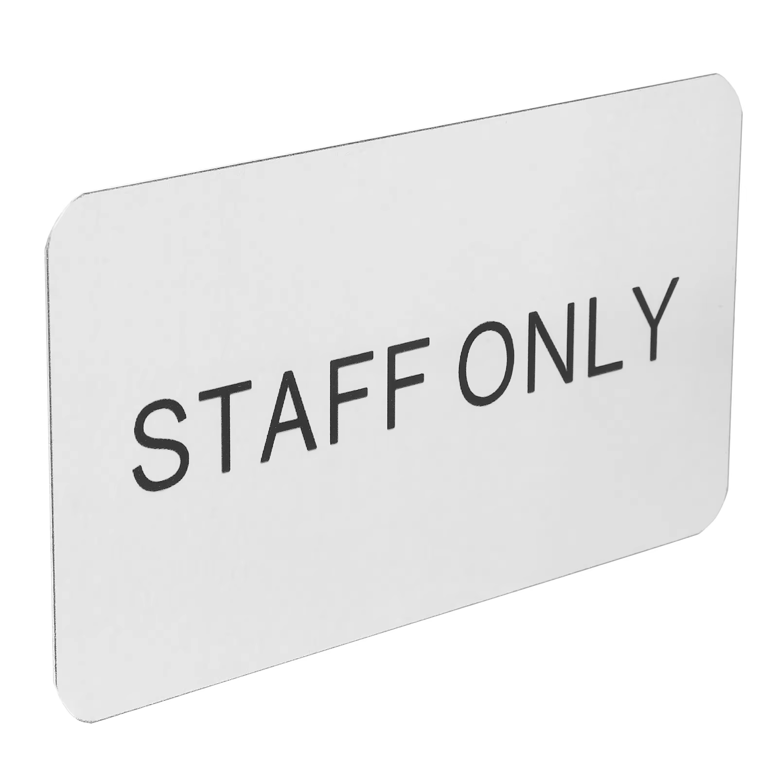Panneau uniquement pour les employés avec Logo de bureau, pour porte, remplacement dédié, plaque de 