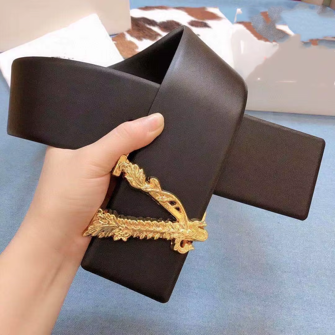Ceinture Réversible en Cuir pour Femme, Marque de Luxe Célèbre de Styliste, Nouvelle Collection 2024
