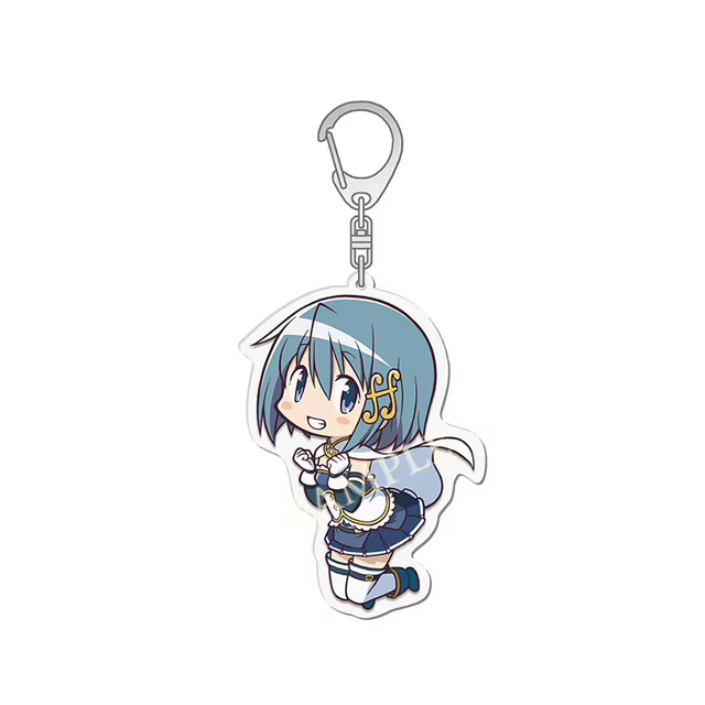 Porte-clés Anime Puella Magi Madoka Magica, Kaname Akemi Homura, Miki Sayaka, Tomoe Mami, Kyoko, pou