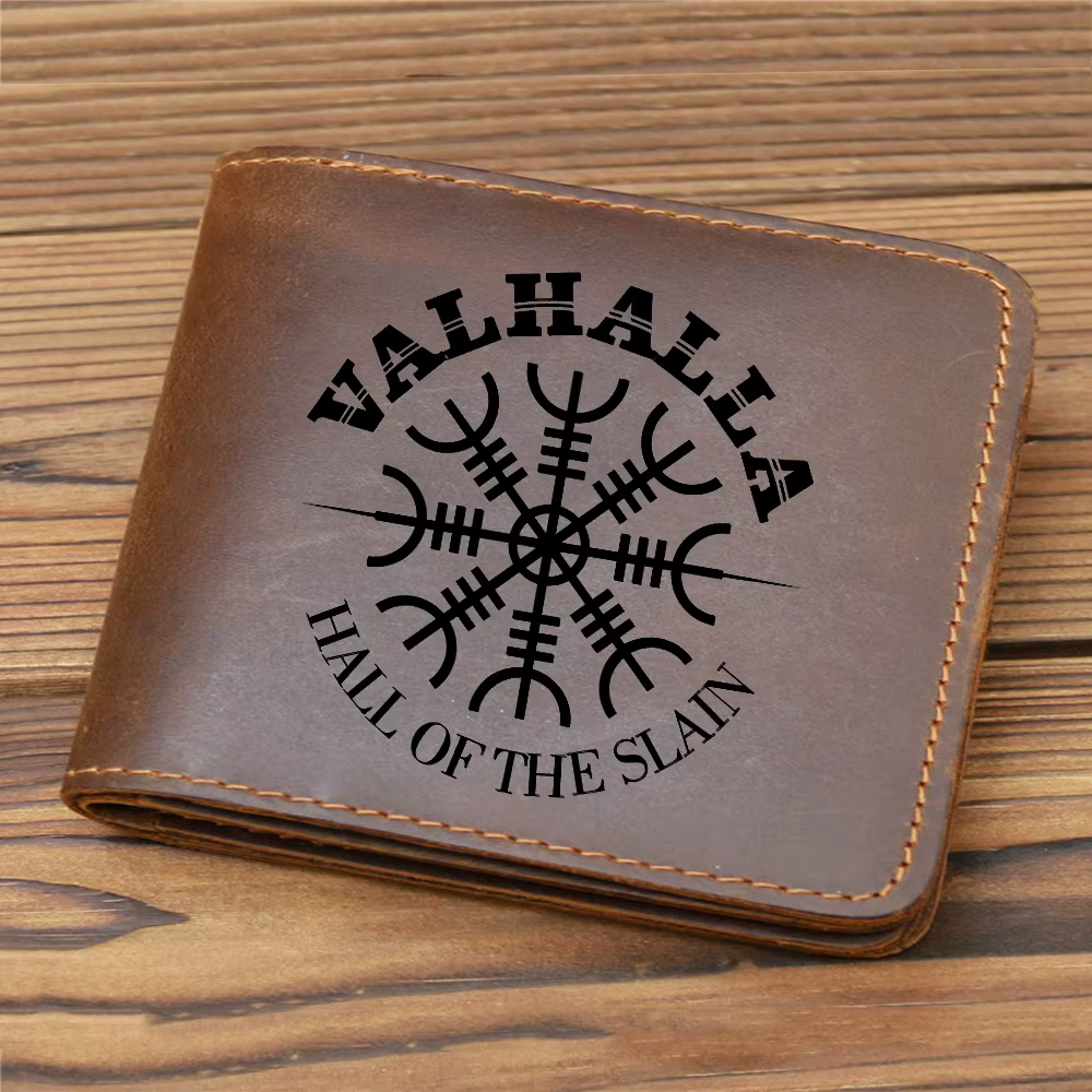 portefeuille homme la mythologie nordique Valhalla Viking porte feuille hommes, avec poche à monnaie