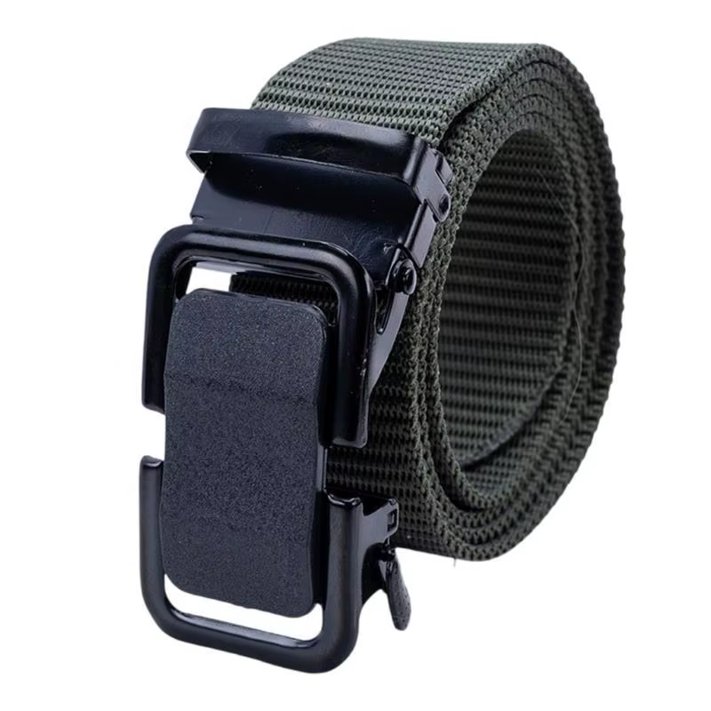 Ceinture tissée à boucle automatique 39BD pour hommes, parfaite pour les affaires les loisirs