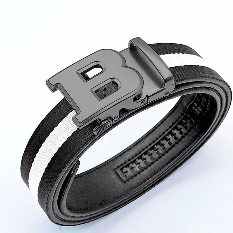 Ceinture pour hommes de haute qualité marque de luxe concepteur célèbre toile ceinture en cuir pour