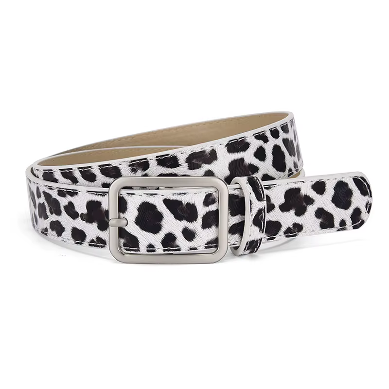 Ceinture en cuir Pu zèbre pour filles, Hip-hop Y2k, mode Punk, accessoires pour robe en jean, ceintu