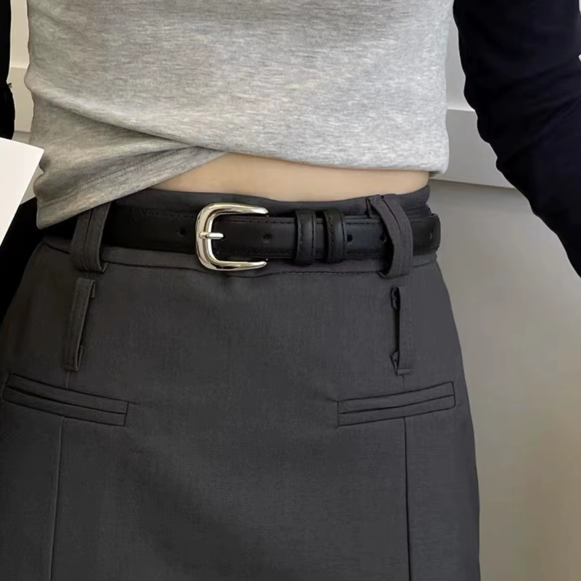 Ceinture femme rétro polyvalente à la mode ceinture été nouveau Style Instagram petite foule taille