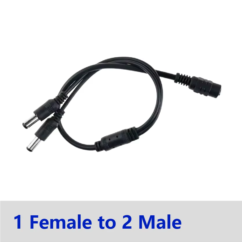 Répartiteur d'alimentation cc multi-ports 5.5x2.1mm 1 à 2/3/4/5/6/8 voies 12V pour l'extension d'ali