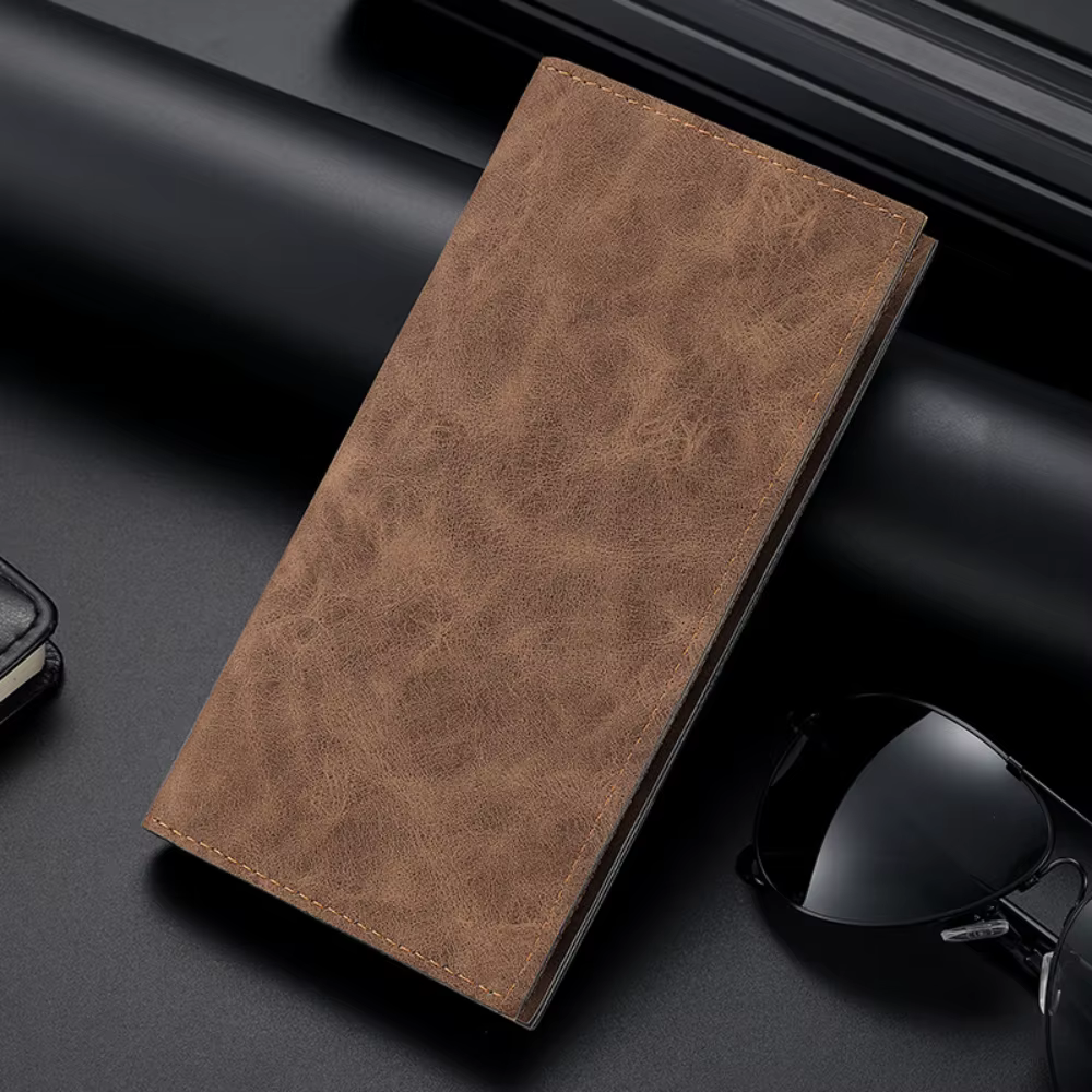 Portefeuille rétro pour hommes, porte-cartes, portefeuille mince décontracté pour voyage d'affaires,