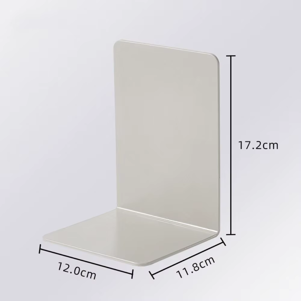 Porte-livres en forme de L, serre-livres de bureau durables, support de livres INS, présentoir simpl