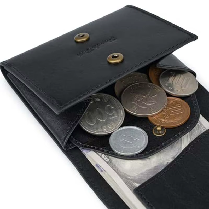 Petit portefeuille Portable pour hommes en cuir de Grain fin, Mini portefeuille Vintage en cuir véri