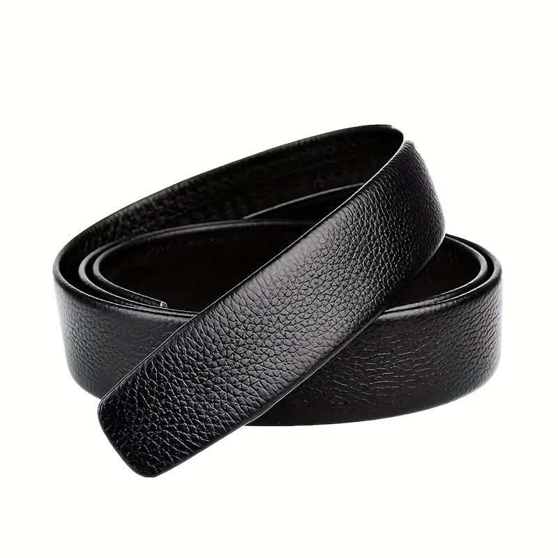 Ceinture en PU à boucle automatique pour hommes, de haute qualité, Simple, Business, décontractée, à