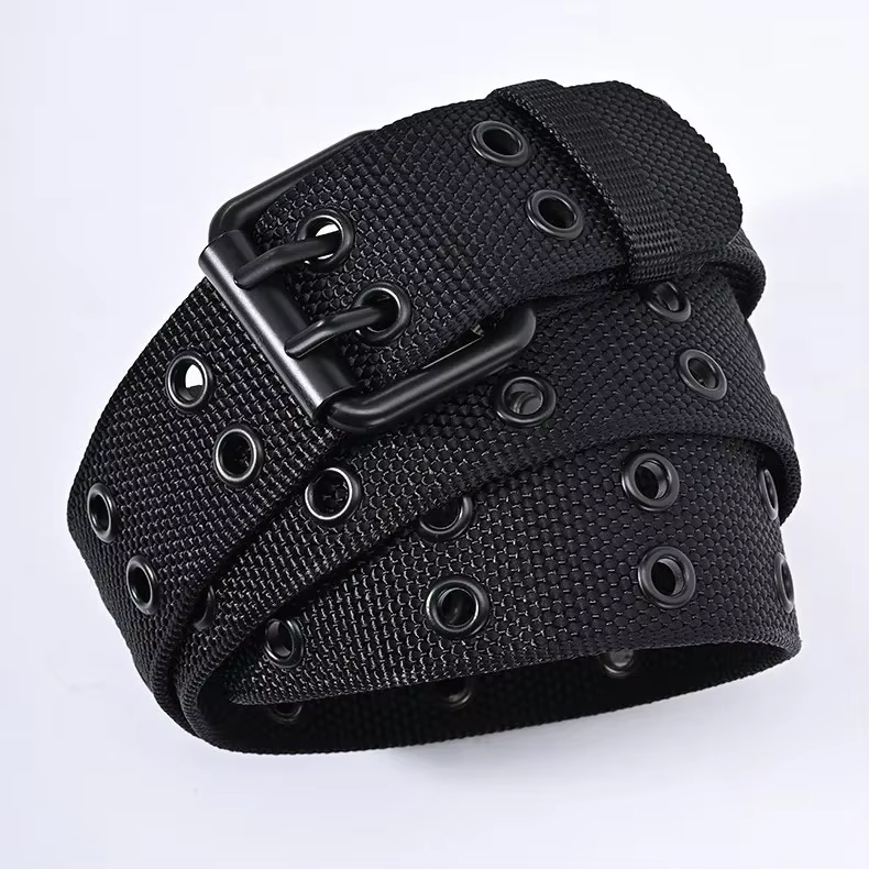 Nouveaux hommes respirant en Nylon tissu ceinture de sport de plein air ceinture boucle ardillon pan