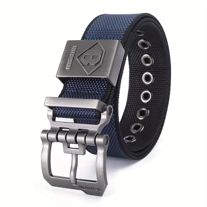 Ceinture tactique en Nylon pour hommes, ceinture militaire d'extérieur, boucle ardillon en métal, en