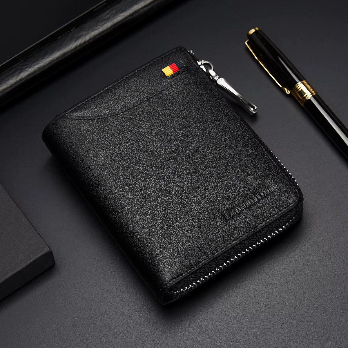 LAORENTOU portefeuille pour hommes en cuir véritable mode 2025 nouveau Design de haute qualité meill