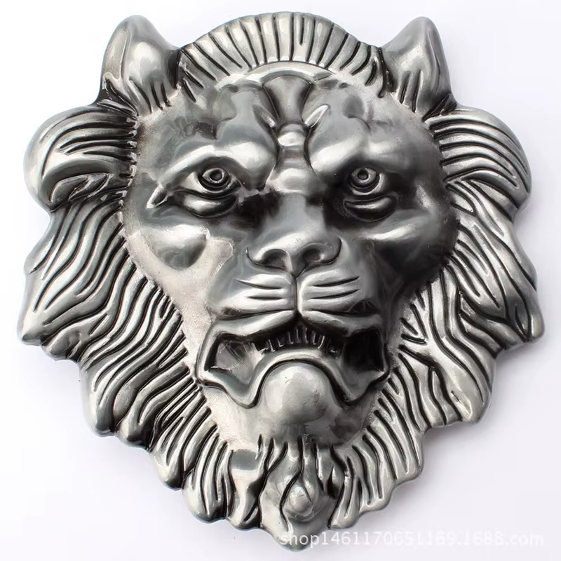 Boucle de ceinture tête de Lion, boucle animale pour ceinture de 3.8cm, composants de bricolage, cei