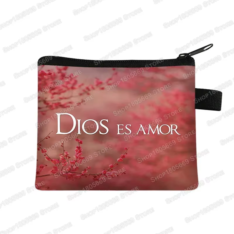 Portefeuille verset de la Bible pour femme, porte-monnaie, sac d'argent, petit sac à main, sacs à ma