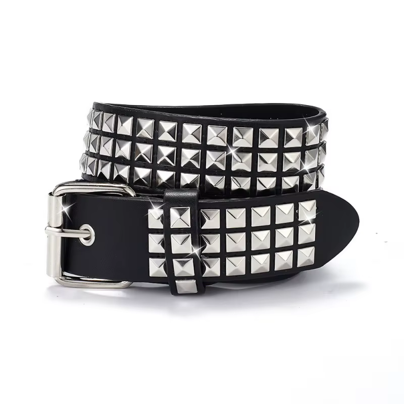 Ceinture cloutée punk pour hommes et femmes, tendance et polyvalente, ceinture décorative spéciale à