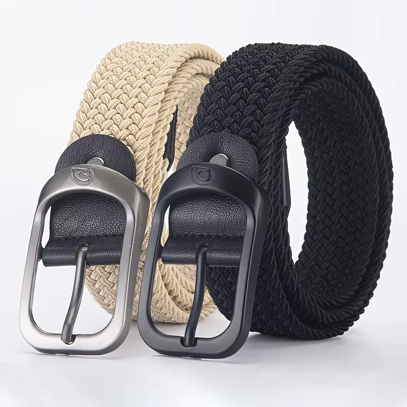 Ceinture élastique tissée décontractée pour hommes et femmes, ceinture de sport de plein air, pas be
