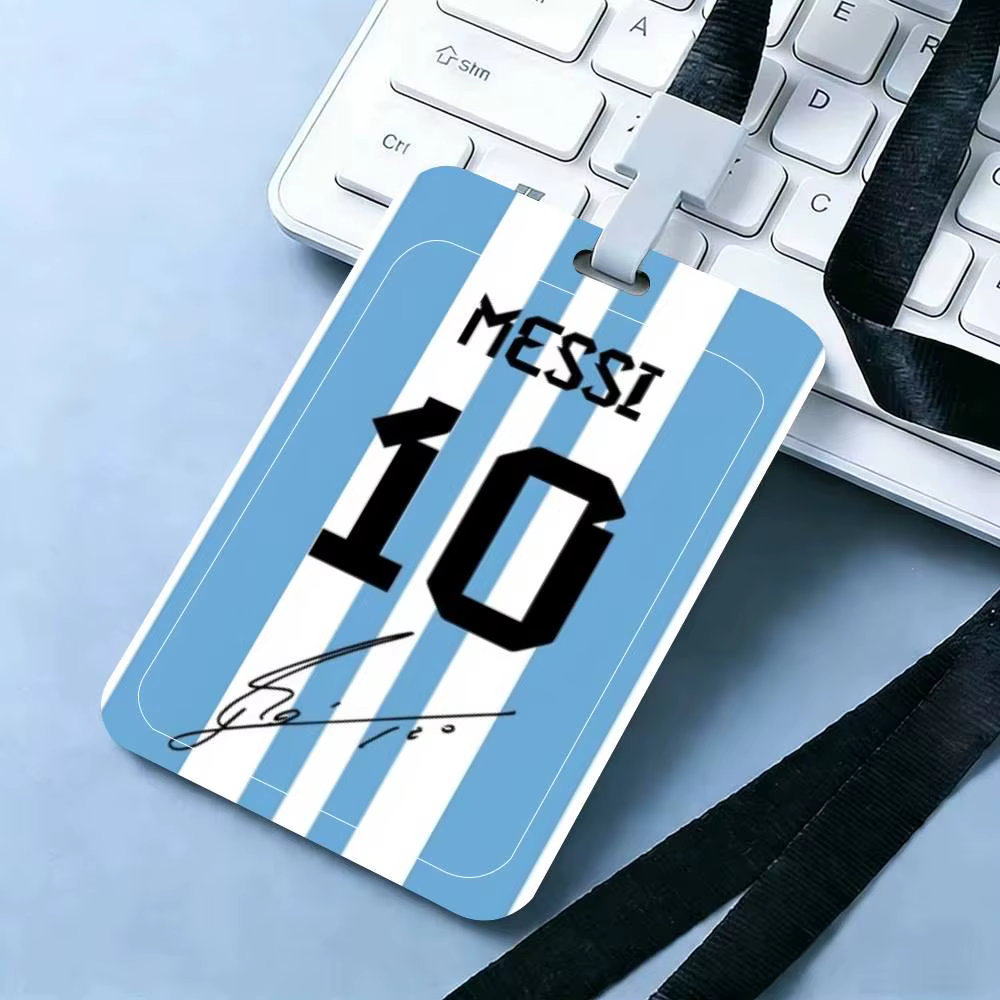 Porte-carte d'identité, porte-badge, porte-clés, cordon de cou, étui pour cartes de travail, avec mo