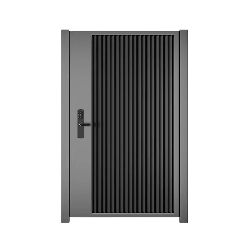 Porte Piétonnière en Aluminium Moderne Résidentielle, Porte de Driway avec Haute Sécurité