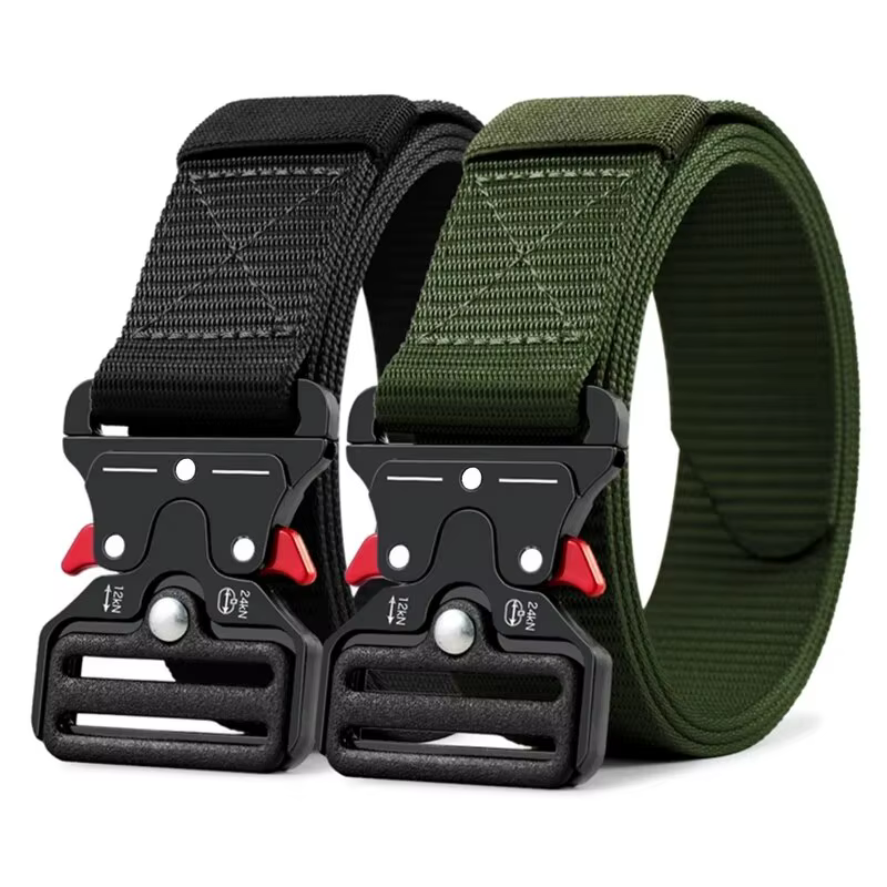 Ceinture d'extérieur multifonctionnelle pour hommes, toile de haute qualité pour nylon, ceinture de 