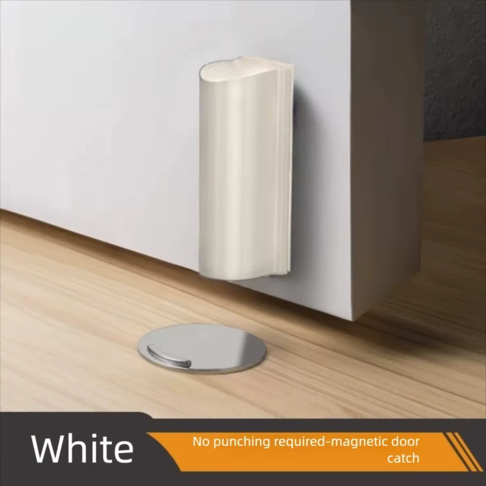 Butée de porte magnétique – Empêche les dommages aux portes, protège les murs, compatible avec tous 