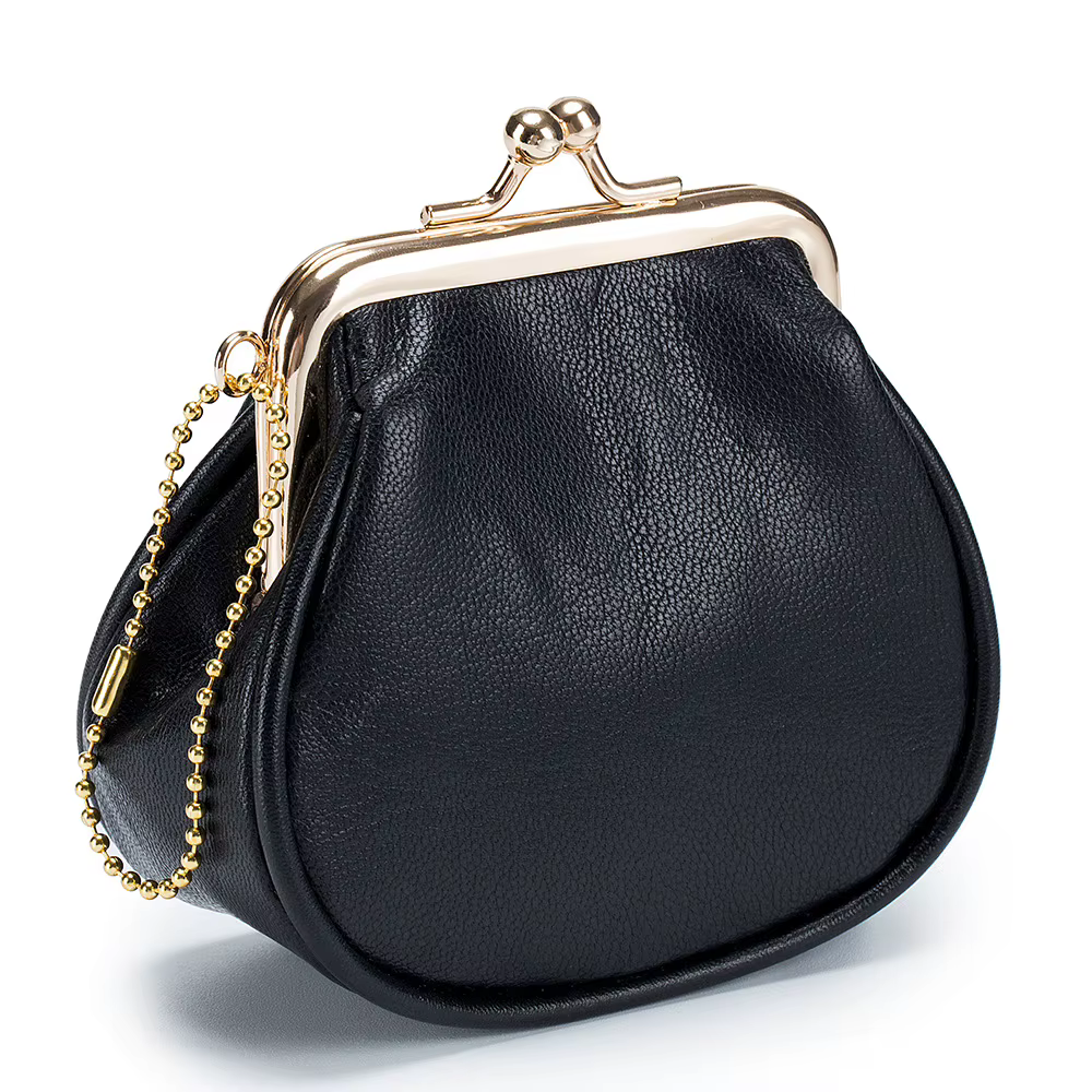 Nouveaux femmes portefeuilles femme en cuir véritable sacs à main mignon Mini moraillon portefeuille