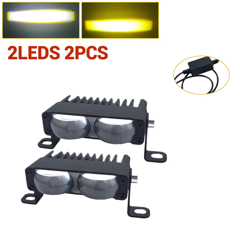 Barre LED fine pour voiture 12V 24V, phares longue portée, projecteurs LED, feux de croisement/route