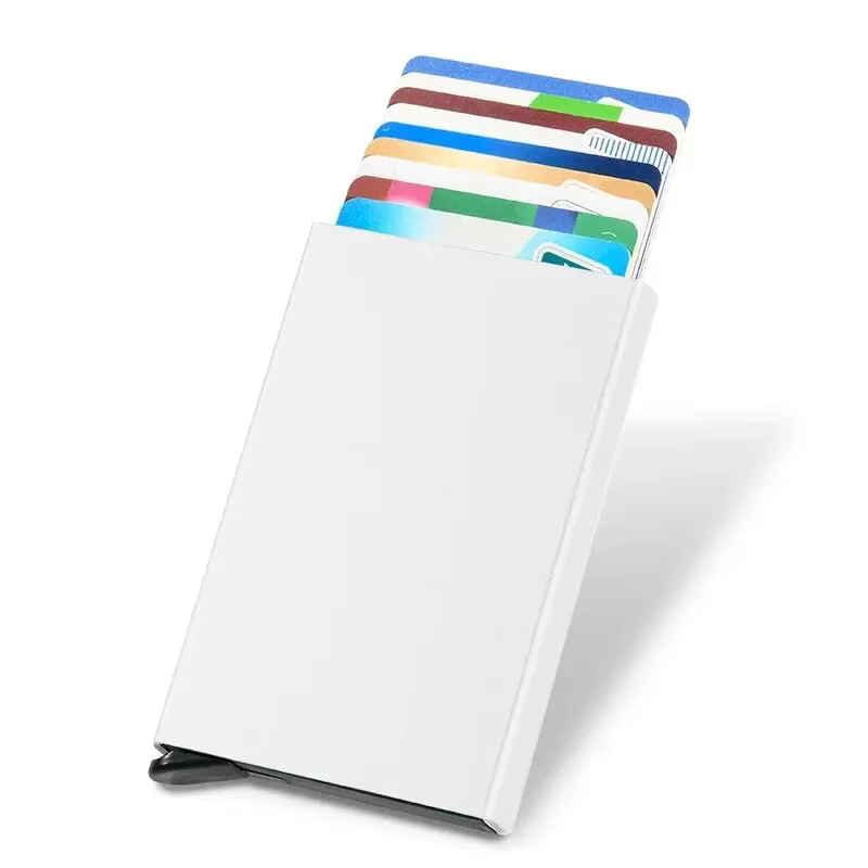 Hommes ID crédit porte-carte bancaire portefeuille Anti Rfid intelligent Anti Rfid blocage protégé m