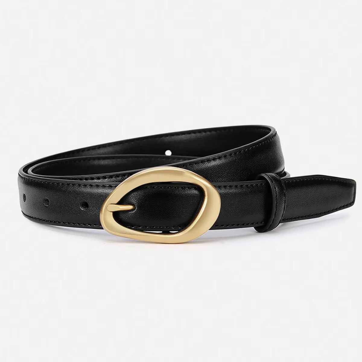 Nouvelle ceinture pour femme à boucle ardillon, version niche, ceinture décorative polyvalente, tend