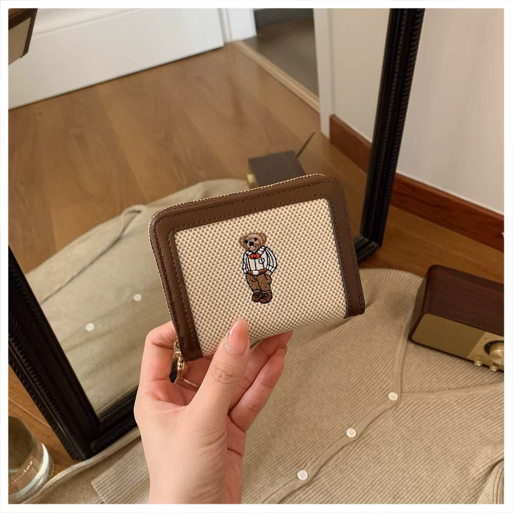 Beibaobao 2025 nouveau Mini mignon zéro portefeuille dessin animé mode femmes portefeuille Multi fen