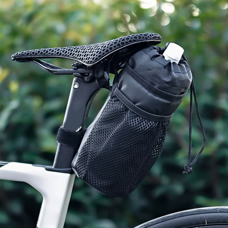 Porte-bouteille de vélo, pochette isotherme pour bouteille d'eau, sac de guidon pour vélo de route,