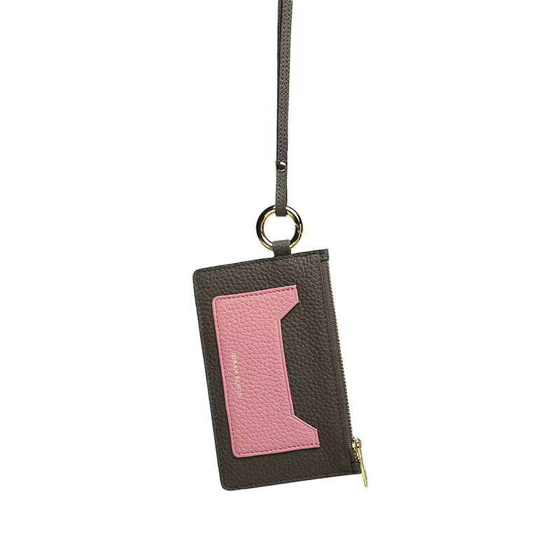 Porte-carte d'identité en cuir avec lanière pour badge, joli cadeau pour femme, mode de la fête des