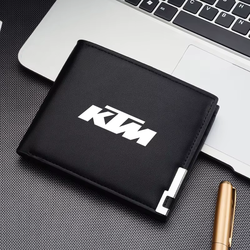 Portefeuille tendance pour documents et cartes de crédit, avec bords en fer, pour KTM EXC Duke 390 2