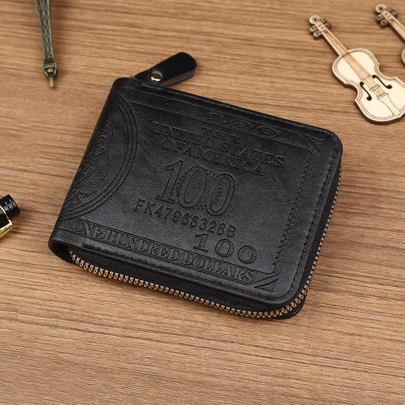 Cuir hommes portefeuille 2025 Dollar prix portefeuille pochette décontractée argent sac à main sac p