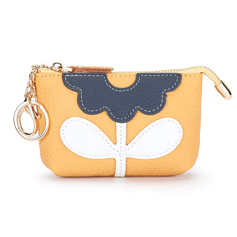 Porte-monnaie en cuir pour femmes, porte-clés, sac à monnaie, zéro portefeuille, MIni sacs à monnaie