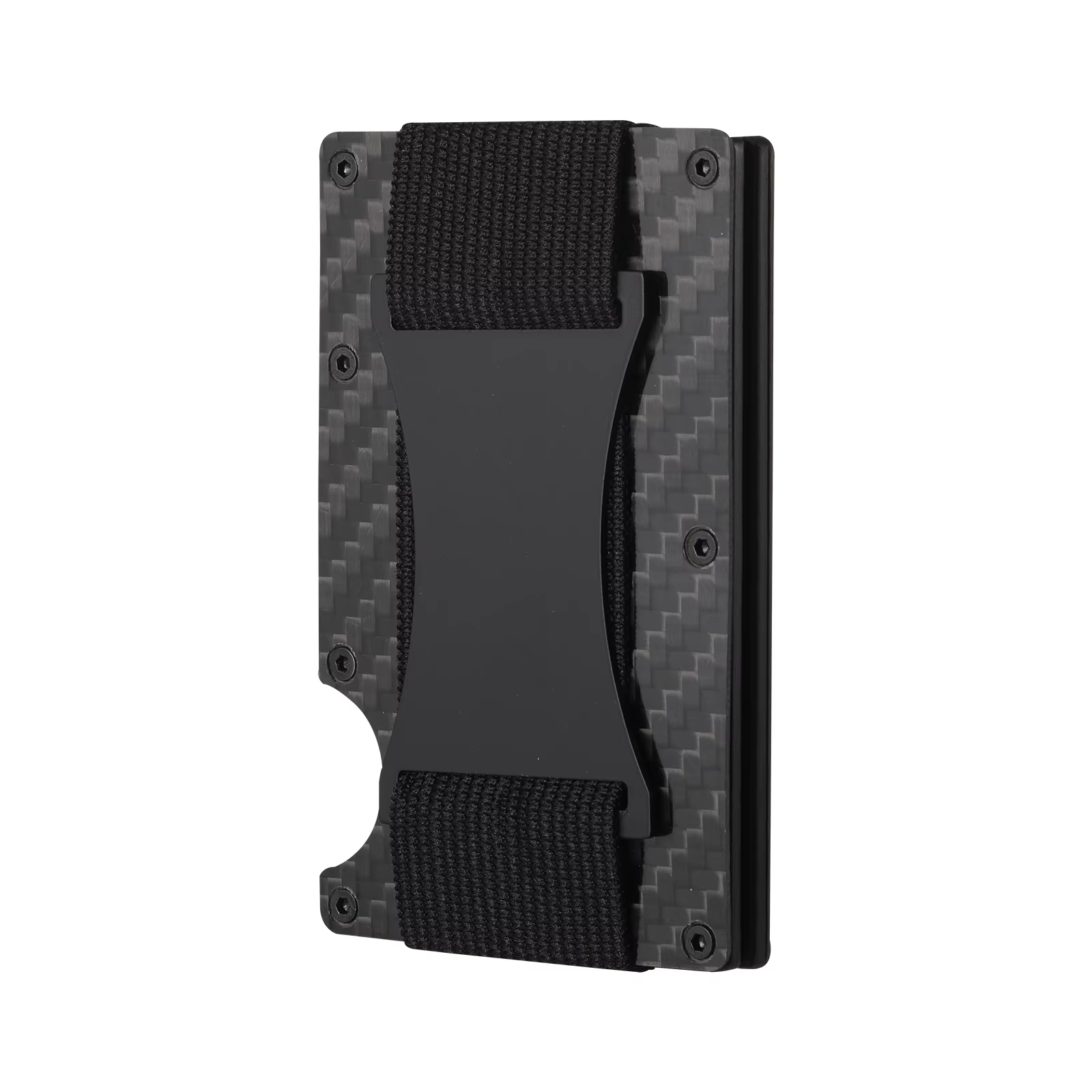 Porte-cartes en Fiber de carbone pour hommes, portefeuille Pop-Up mince Anti-RFID, étui automatique