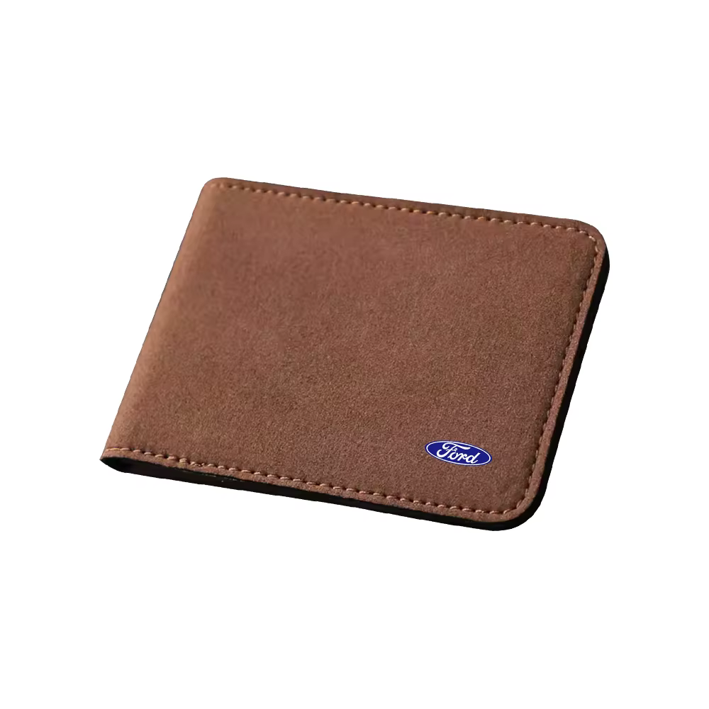 Porte-documents de voiture Ultra fin en cuir gaufré, couverture centrale pour carte de permis de con