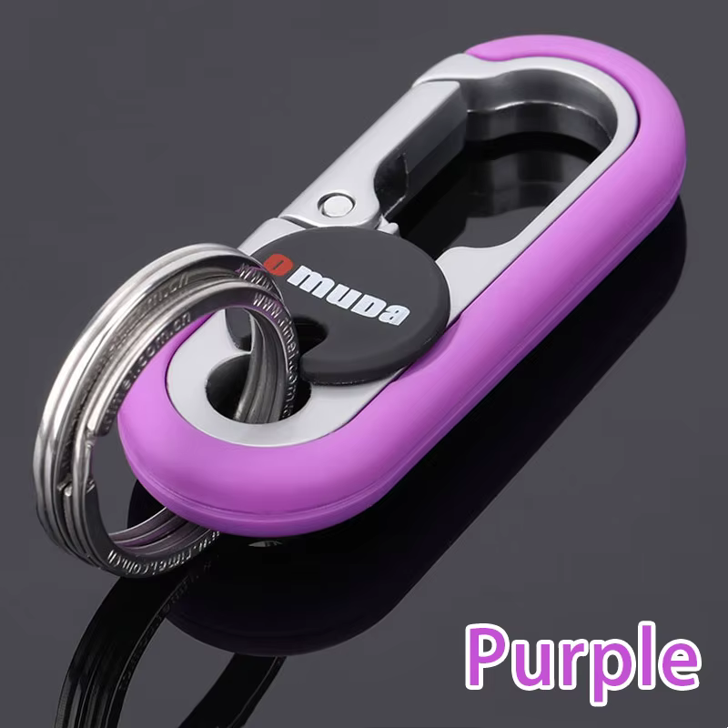 Porte-clés en métal robuste Omuda – Porte-clés de voiture pour hommes et femmes, accessoires automob
