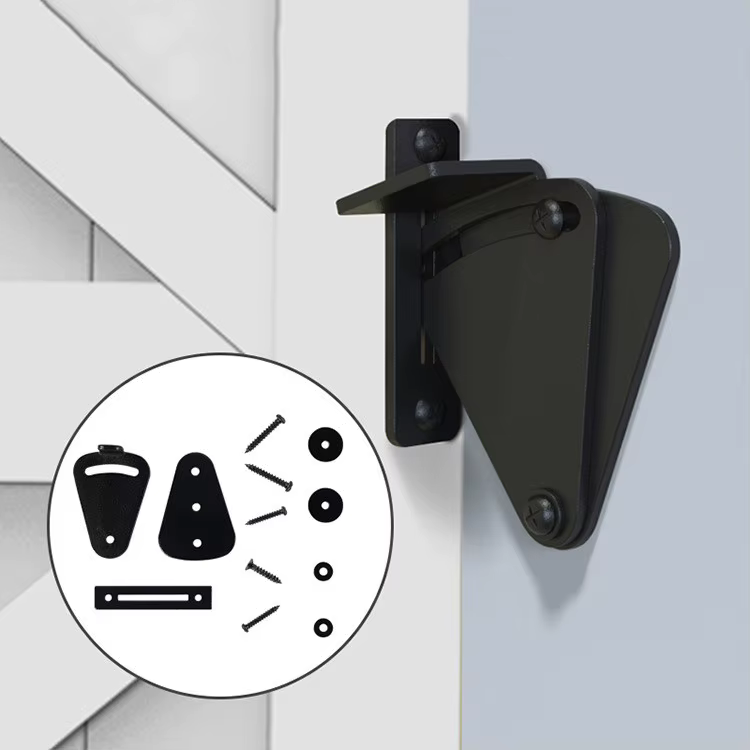 Serrure de porte coulissante en acier inoxydable, 1 ensemble, nouveau, porte de poche, Garage et han