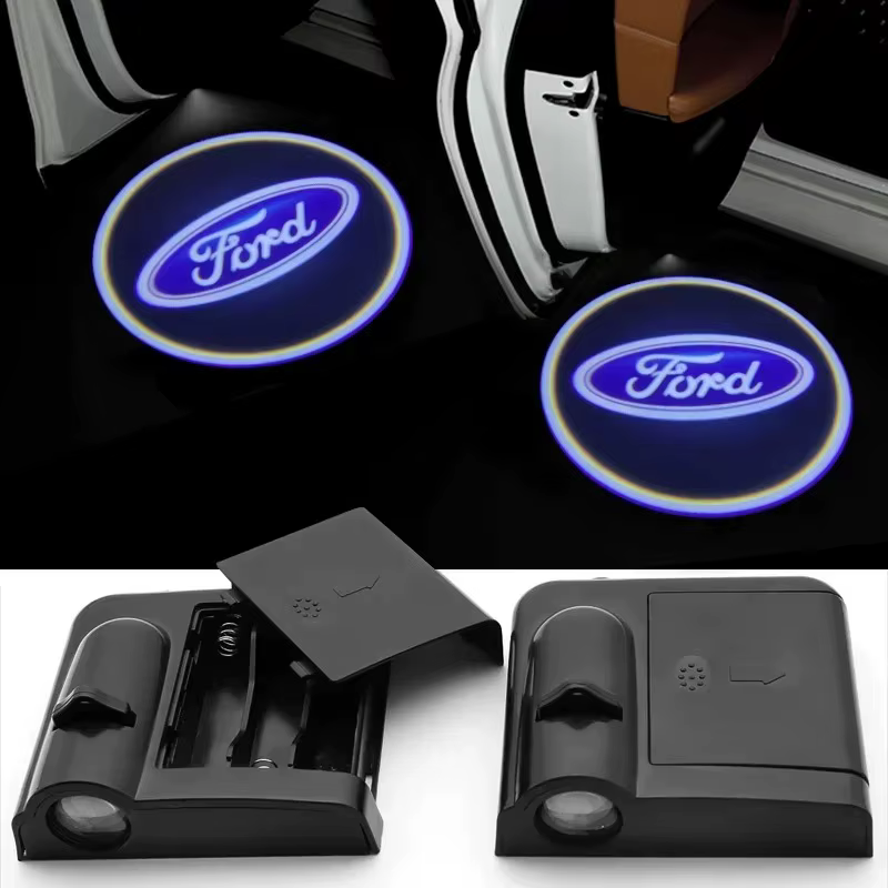 Lumière de bienvenue pour porte de voiture, 2 pièces, projecteur Led HD, accessoires de patrouille d