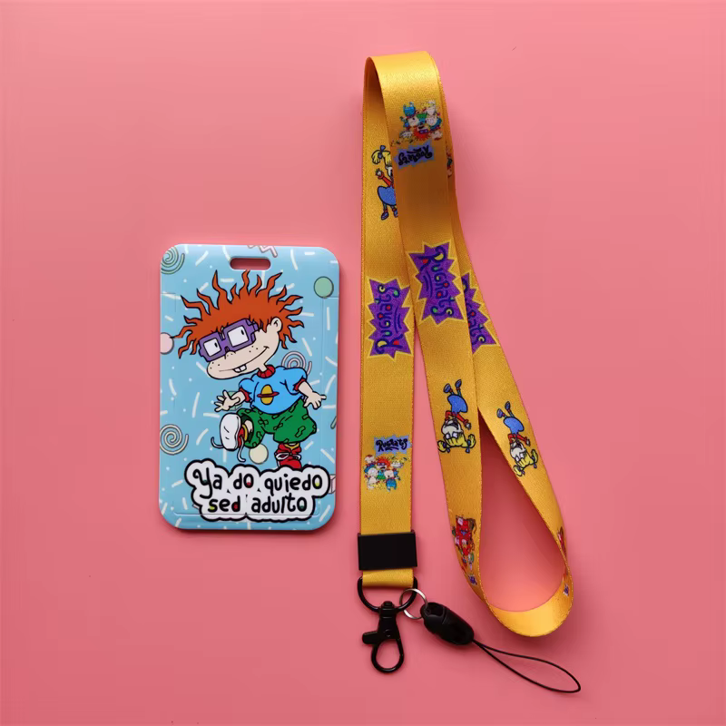 Dessin animé garçons filles ID crédit porte-carte bancaire étudiants Bus carte étui lanière enfant v