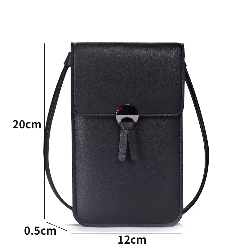 Portefeuille pour femmes, mini sacs à bandoulière en cuir, sacs à main avec porte-cartes et comparti