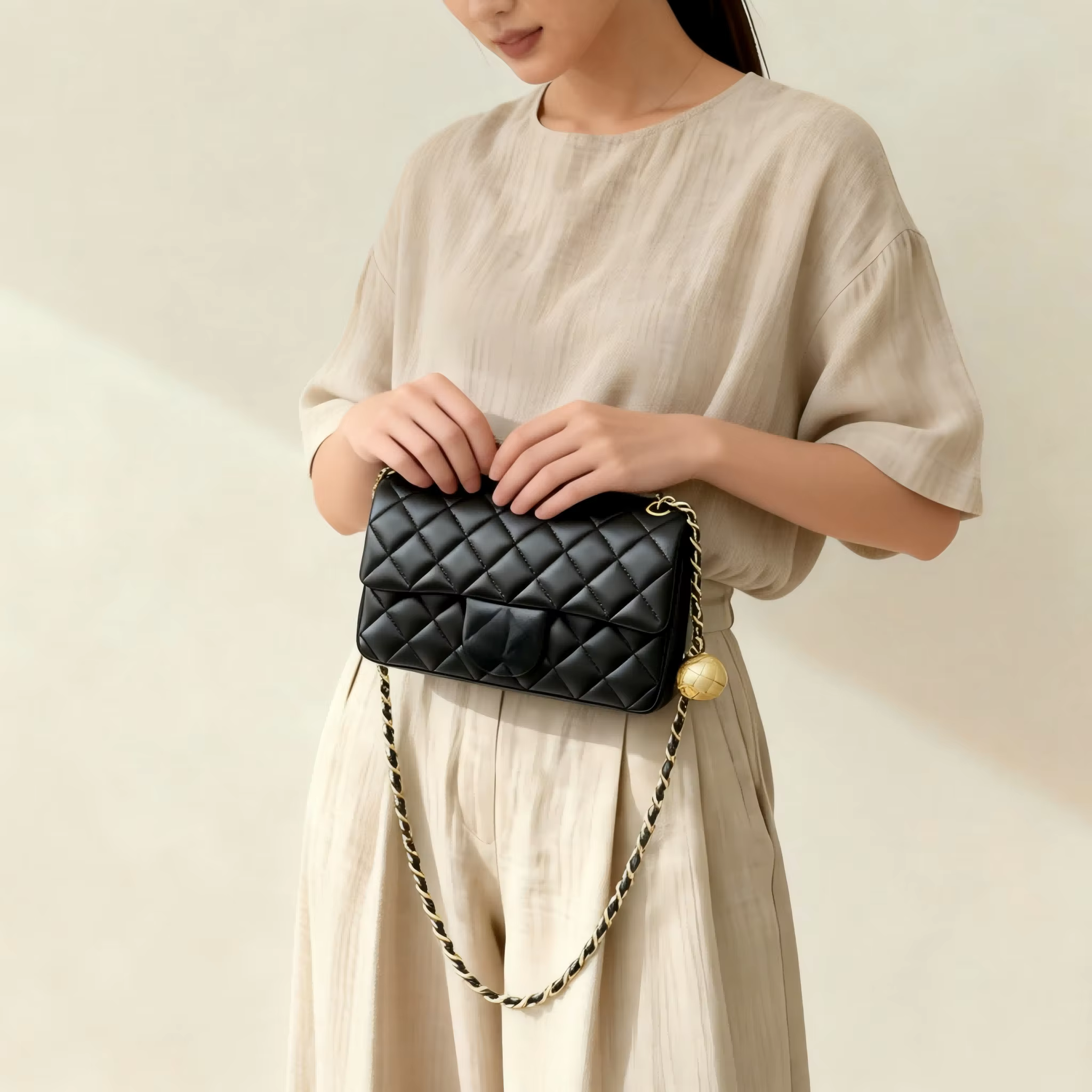 Sac à bandoulière à chaîne pour femme, sac à main mignon pour tous les jours, parfait pour les rende