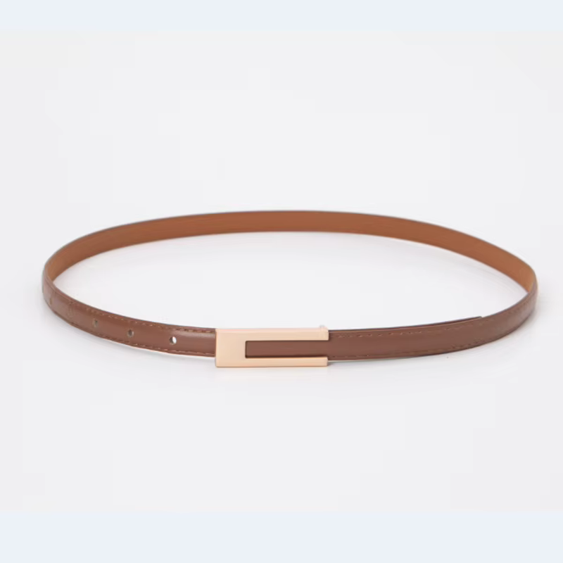 Ceinture pour femme élégante de style vintage, ceinture pour femme décorée d'une boucle dorée, magni